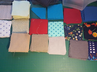 Patchwork Teile vorbereiten