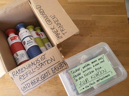 Refill-Station + Kühler Raum