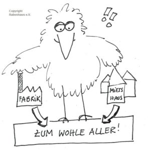 Rabe vergesellschaftet